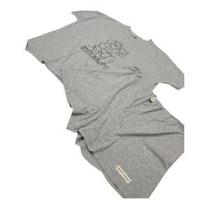 Disney Grumpy Pajama Set Heather Gray Tee & Shorts Loungewear Women’s Size XL